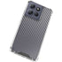 Silver Carbon Fiber Specialty Texture Material Moto G 5G (2025) Clear Case