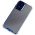 Silver Carbon Fiber Specialty Texture Material Moto G 5G (2024) Clear Case