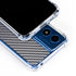 Silver Carbon Fiber Specialty Texture Material Moto G 5G (2024) Clear Case