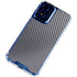 Silver Carbon Fiber Specialty Texture Material Moto G Play 4G (2024) Clear Case