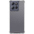 Silver Carbon Fiber Specialty Texture Material Moto G Stylus 5G (2025) Clear Case