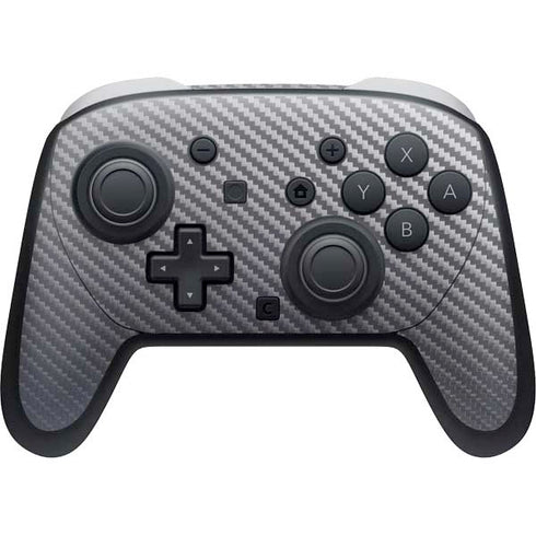 Silver Carbon Fiber Specialty Texture Material Nintendo Skins