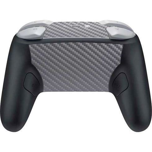Silver Carbon Fiber Specialty Texture Material Nintendo Switch 2 (2025) Pro Controller Skin