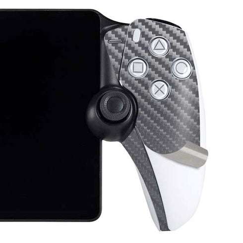 Silver Carbon Fiber Specialty Texture Material PlayStation Portal Remote Player Skin