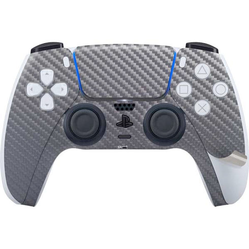 Silver Carbon Fiber Specialty Texture Material PS5 Pro Bundle Skin