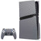 Silver Carbon Fiber Specialty Texture Material PS5 Pro Disk Bundle Skin