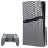 Silver Carbon Fiber Specialty Texture Material PS5 Pro Disk Bundle Skin