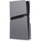 Silver Carbon Fiber Specialty Texture Material PS5 Pro Disk Console Skin