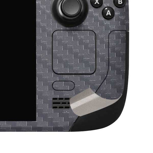 Silver Carbon Fiber Specialty Texture Material Steam Deck Handheld Gaming Computer OLED Skin