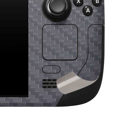 Silver Carbon Fiber Specialty Texture Material Steam Deck Handheld Gaming Computer Skin
