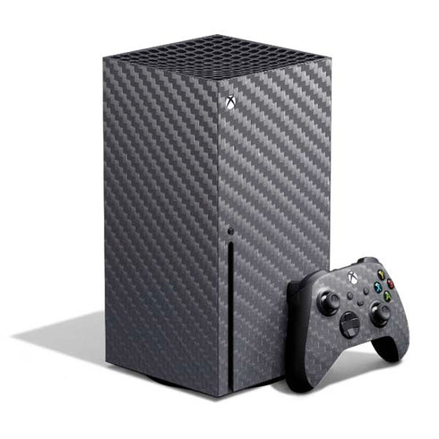Silver Carbon Fiber Specialty Texture Material Xbox Series X Skins