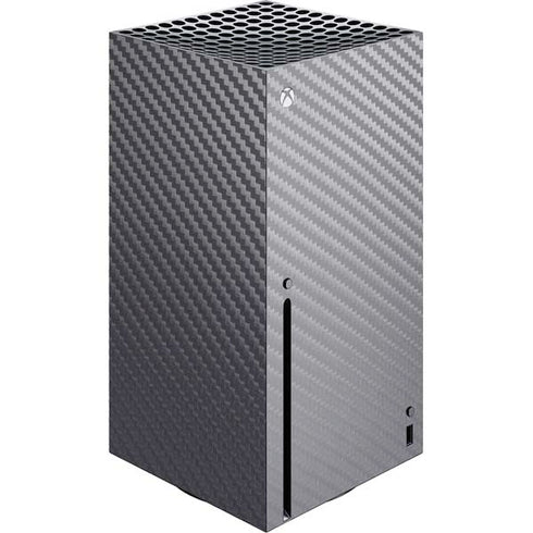 Silver Carbon Fiber Specialty Texture Material Xbox Series X Skins