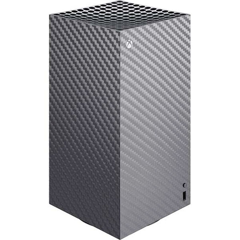 Silver Carbon Fiber Specialty Texture Material XBox Series X Digital Edition Console Skin
