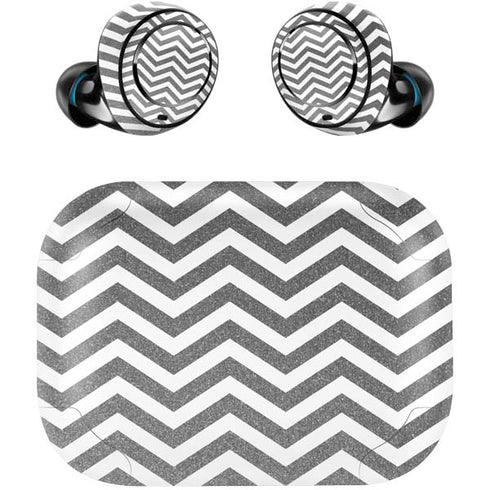 Silver Chevron Amazon Echo Buds Skin