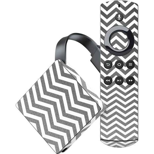 Silver Chevron Amazon Fire TV Skin