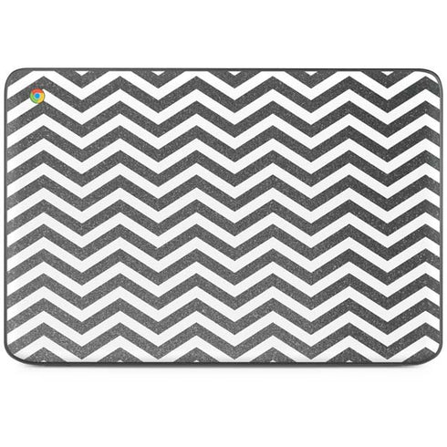 Silver Chevron HP Chromebook Skin