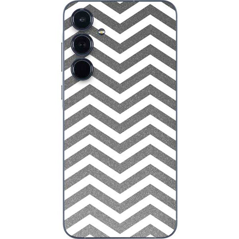 Silver Chevron Galaxy A35 5G Skin