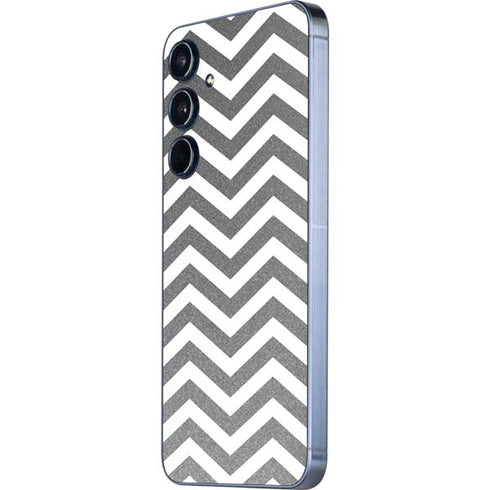 Silver Chevron Galaxy A35 5G Skin