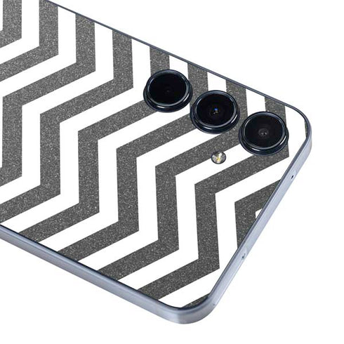 Silver Chevron Galaxy A35 5G Skin