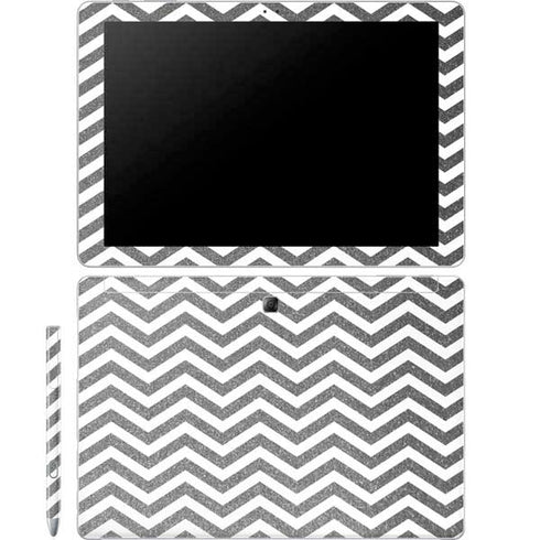 Silver Chevron Galaxy Book 12in Skin