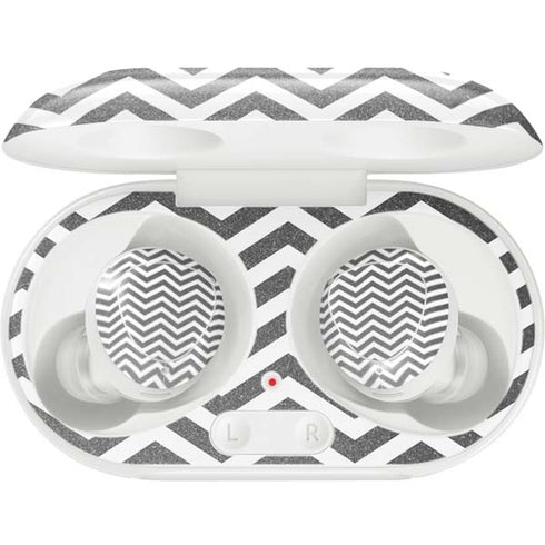 Silver Chevron Galaxy Buds Plus Skin