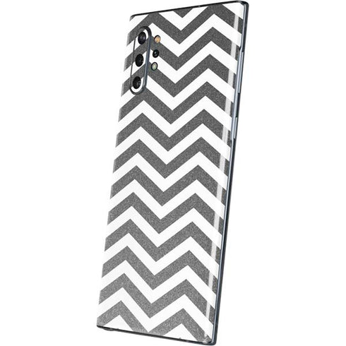 Silver Chevron Galaxy Note 10 Plus Skin
