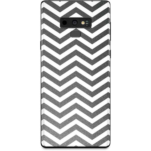 Silver Chevron Galaxy Note 9 Skin