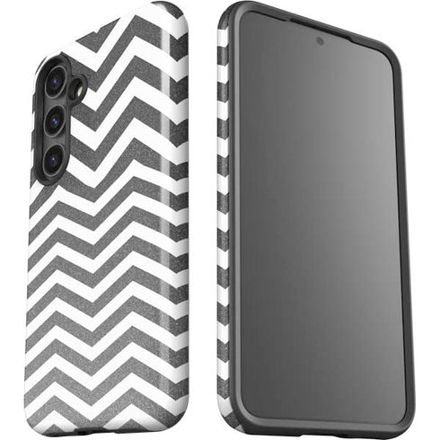 Silver Chevron Galaxy S25 Impact Case