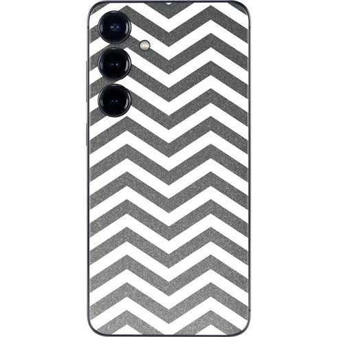 Silver Chevron Galaxy S24 Skin