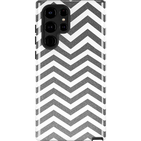 Silver Chevron Galaxy Cases