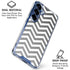 Silver Chevron Galaxy S25 Clear Case
