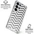 Silver Chevron Galaxy S25 Ultra Clear Case