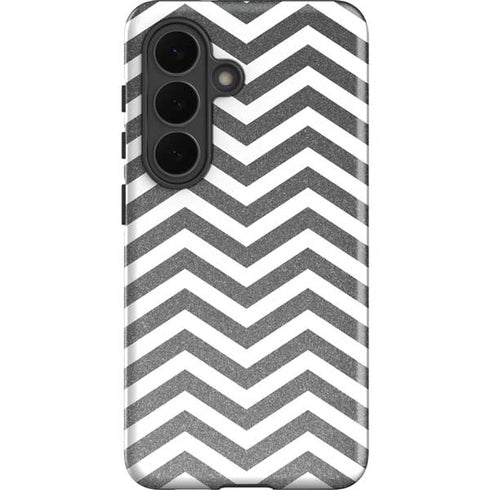 Silver Chevron Galaxy S26 Plus Impact Case