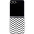 Silver Chevron Galaxy Z Flip6 Skin
