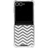 Silver Chevron Galaxy Z Flip7 Clear Case