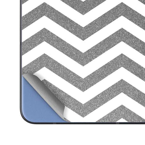 Silver Chevron Galaxy Z Fold5 5G Skin
