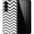 Silver Chevron Galaxy Z Fold5 5G Skin