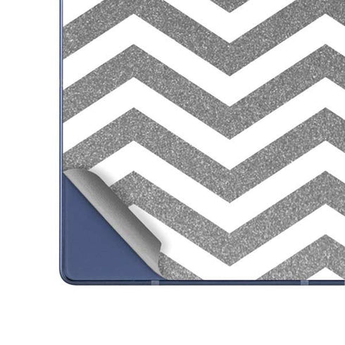 Silver Chevron Galaxy Z Fold6 Skin