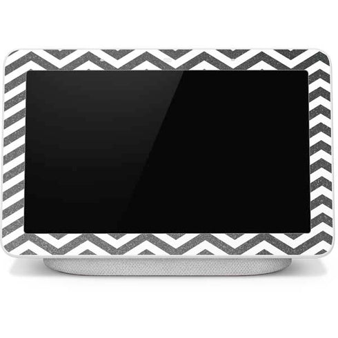 Silver Chevron Google Home Hub Skin