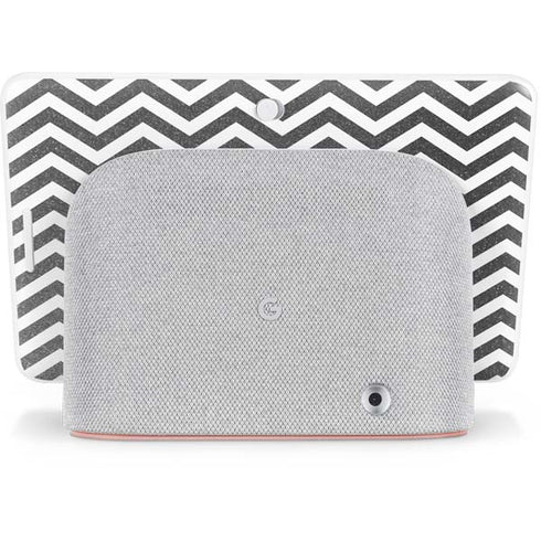 Silver Chevron Google Home Hub Skin