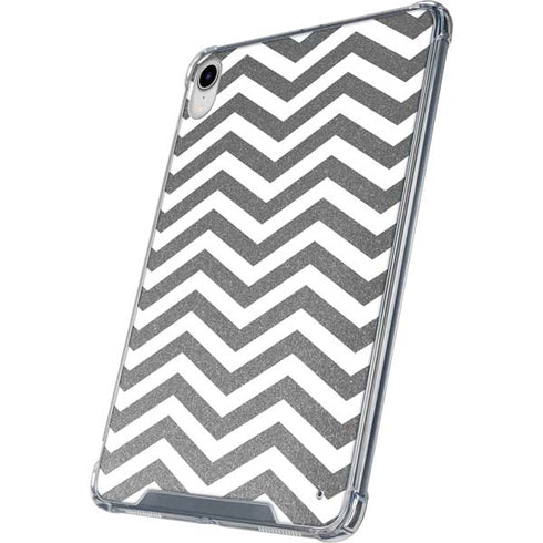 Silver Chevron iPad 11th Gen (2025) Clear Case