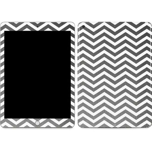 Silver Chevron Apple iPad Skin