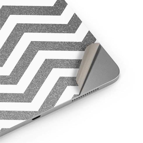 Silver Chevron Apple iPad Air Skin