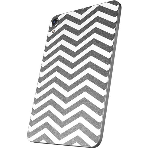 Silver Chevron Apple iPad Mini Skin
