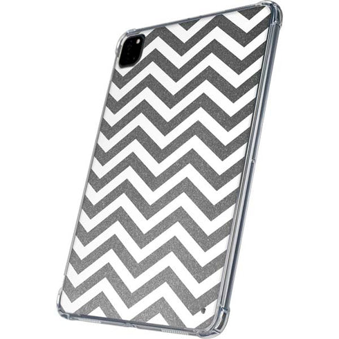 Silver Chevron iPad Pro 11in (2024) Clear Case
