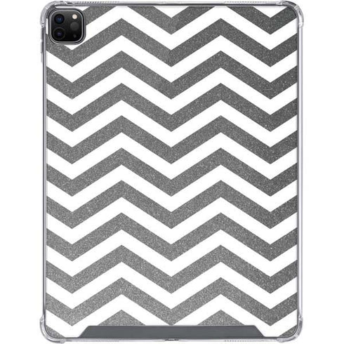 Silver Chevron iPad Cases