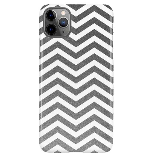 Silver Chevron iPhone Cases