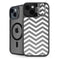 Silver Chevron iPhone 13 Kickstand Case