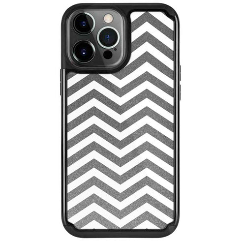 Silver Chevron iPhone Cases