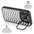 Silver Chevron iPhone 13 Pro Max Kickstand Case